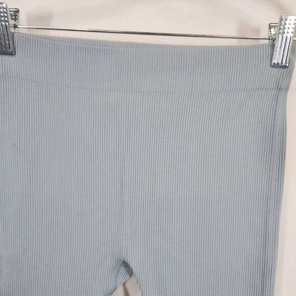 Love Tree Ribbed‎ Biker Shorts in Dusty Blue - Size large - Picture 2 of 6